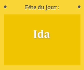 Prénom Ida fête le 13 Avril