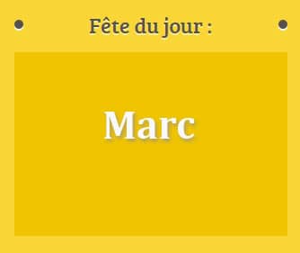Prénom Marc fête le 25 Avril