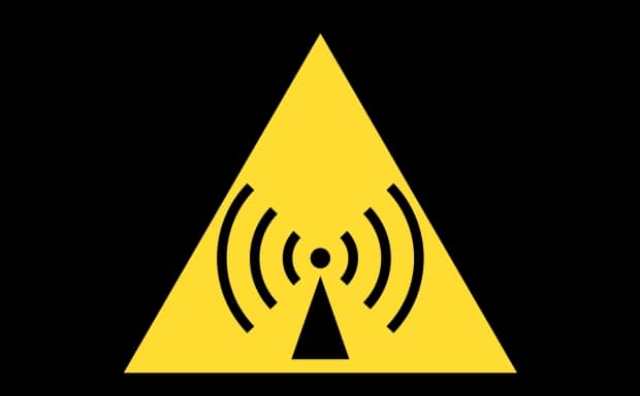 Symbole panneau rayonnement non-ionisant :