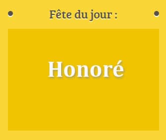 Prénom Honoré fête le 16 Mai