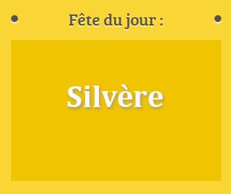 Prénom Silvère le 20 juin