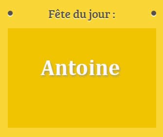 prénom Antoine le 05 juillet