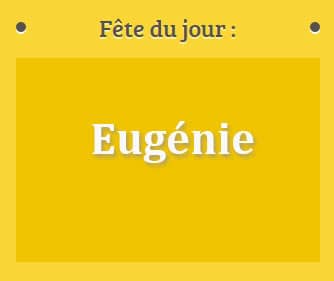 prénom Eugénie le 02 juillet