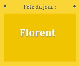 prénom Florent le 04 juillet