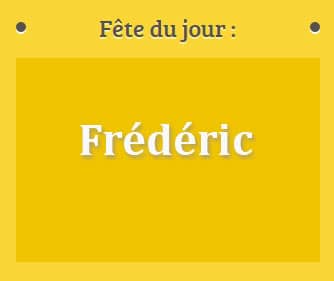 prénom Frédéric le 18 juillet