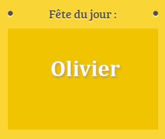 prénom Olivier le 12 juillet