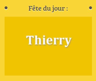 prénom Thierry le 01 juillet