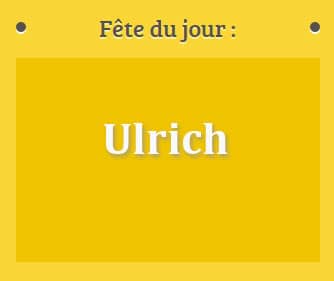 prénom Ulrich le 10 juillet