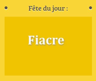 Prénom Fiacre fête le 30 Août