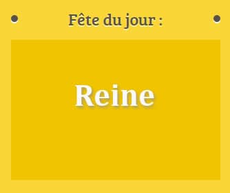 Prénom Reine fête le 07 septembre