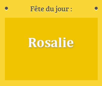 Prénom Rosalie fête le 04 septembre