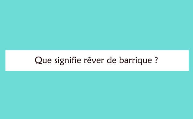 Interprétation détaillée d'un rêve de barrique :