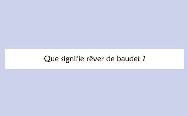 Interprétation détaillée d'un rêve de baudet :
