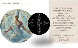 SIMBI, L'ESPRIT VAUDOU REPRÉSENTANT L'EAU, LA MAGIE ET LA COMMUNICATION.